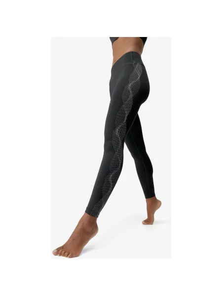 Legginsy długie Born Living Yoga Kishi szary S czarny