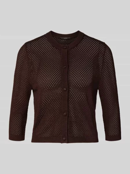 Półprzezroczysty kardigan rozpinany z rękawem o dł. Windsor