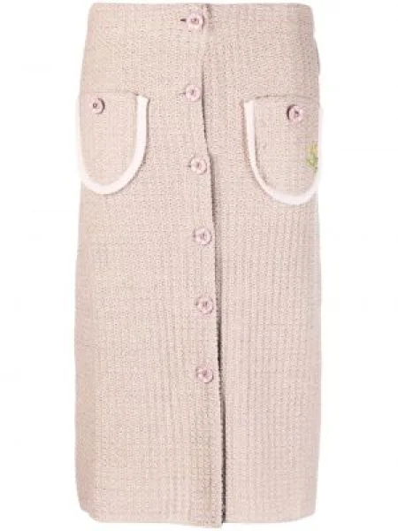 Μίντι φούστα Cormio με μήκος μέχρι το γόνατο ροζ