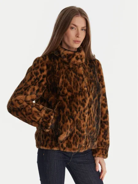 Кожаный кожух Guess кафяво