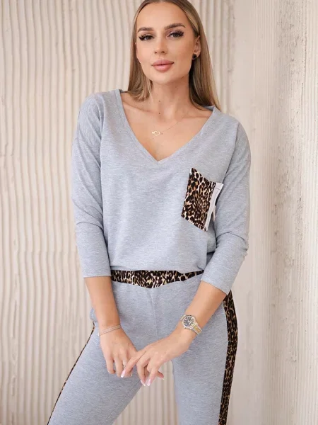 Komplet dresowy Kesi szary