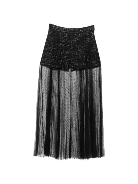 Scurt pantaloni scurți Twinset din tul negru