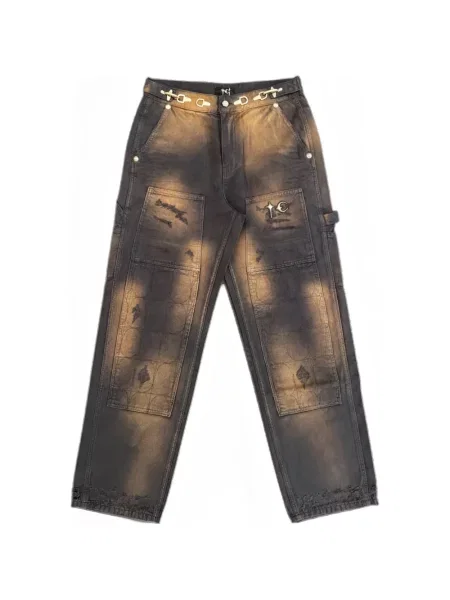 Pantaloni Thug Club maro