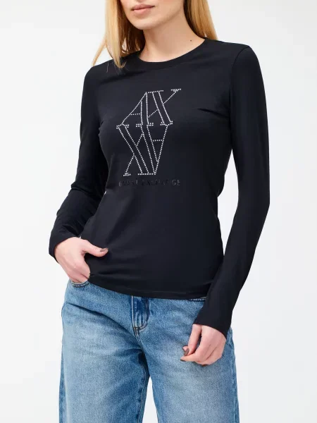 Лонгслів Armani Exchange чорний