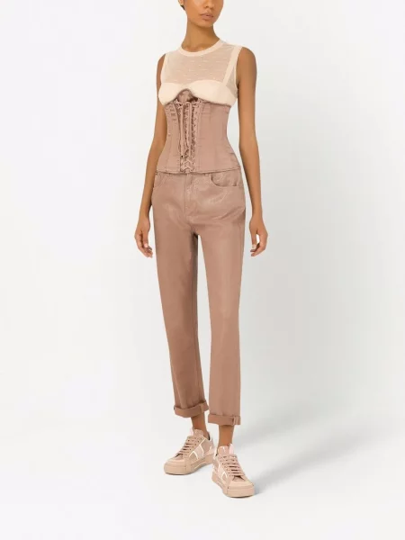 Boyfriend tipo džinsai Dolce & Gabbana apkarpytas