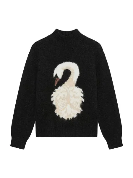 VERO MODA Πουλόβερ VMSWAN καφέ / μαύρο λευκό