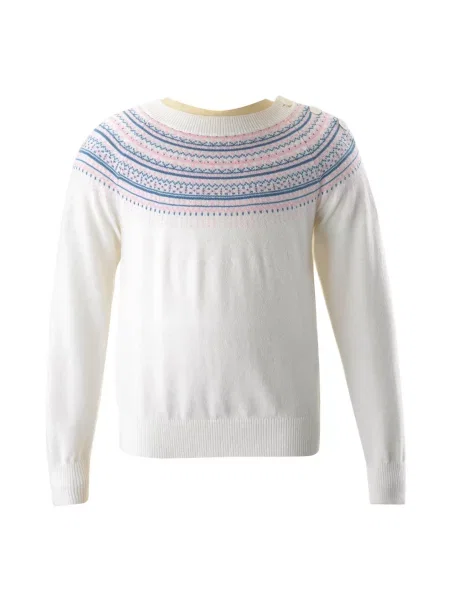 Дитячий Джемпер Rachel Riley Fairisle білий