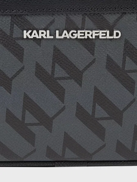 Сумка Karl Lagerfeld с принтом серая