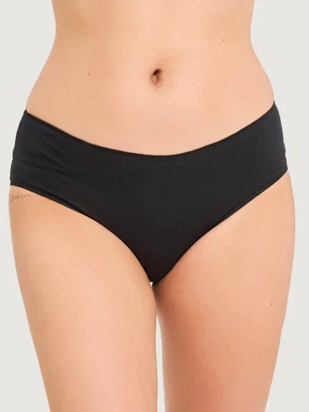 Женские однотонные трусики чорні