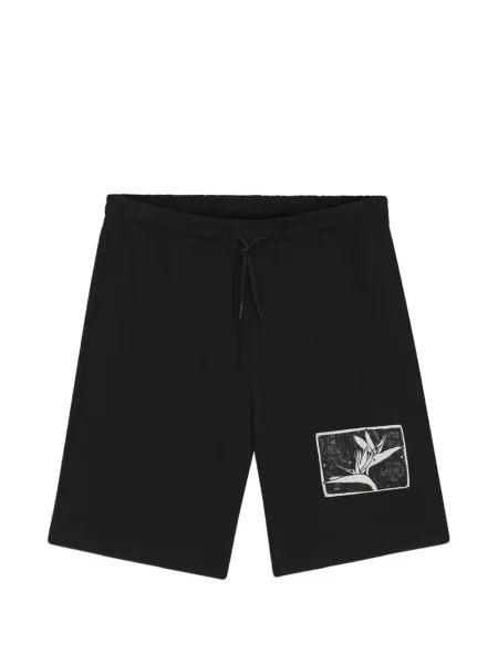 Pantaloni scurți Hugo din material terry negru
