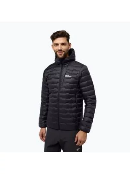 Куртка-фантом Jack Wolfskin Passamani Down Hoody з капюшоном сірий