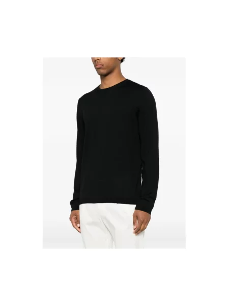 Sweter Roberto Collina wełniany czarny