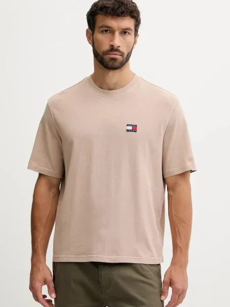 Tommy Jeans kratka majica rjava
