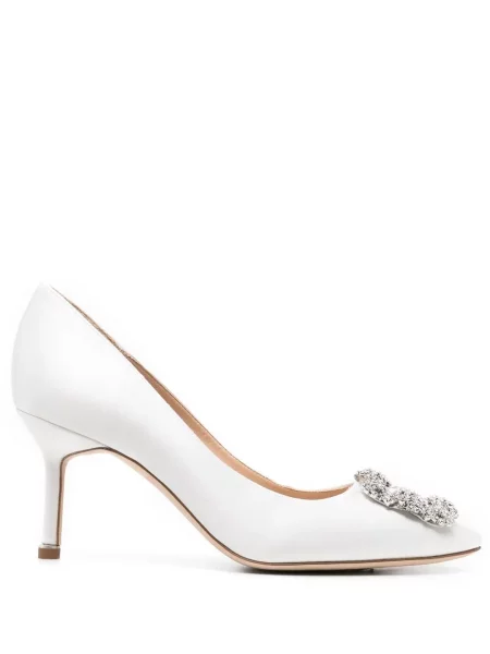 Pantofi cu toc Manolo Blahnik cu cataramă