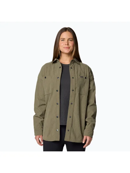 Columbia Blue Point Creek cămașă pentru femei Corduro verde piatră albastru