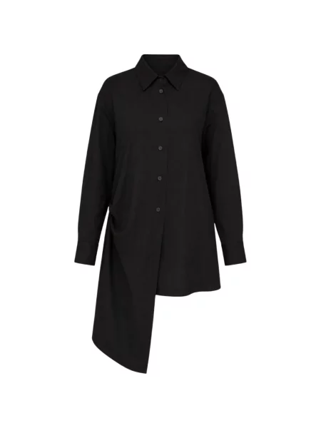Bluză Yohji Yamamoto drapată negru