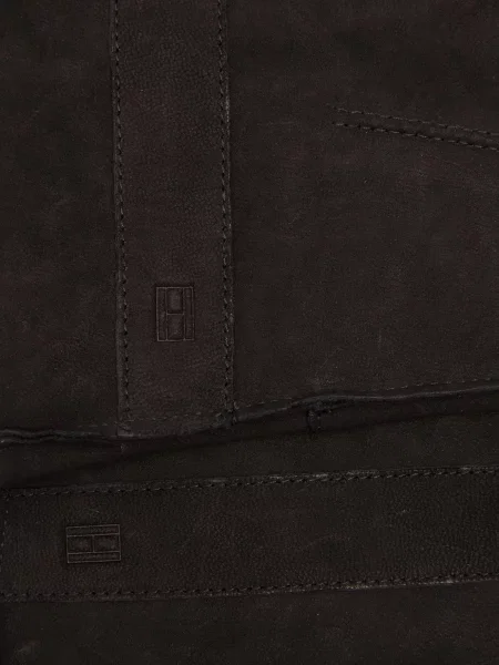 Перчатки Tommy Hilfiger из нубука черные