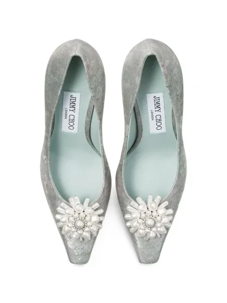 Pantofi cu toc Jimmy Choo verde