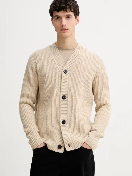 G-Star cardigan din amestec de lână bej