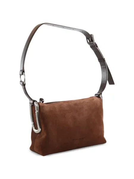 Geantă Marc Jacobs din piele de căprioară maro