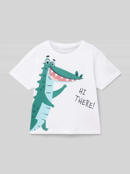 T-shirt z nadrukowanym motywem model ‘HELGE’ Name It biała