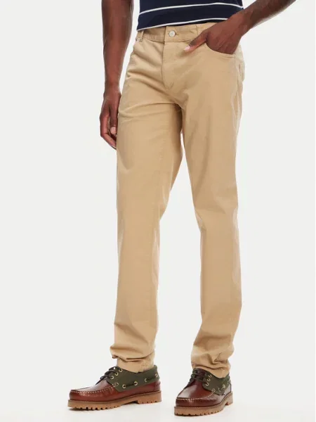 Robe di Kappa Штани з тканини Gabardine бежевий