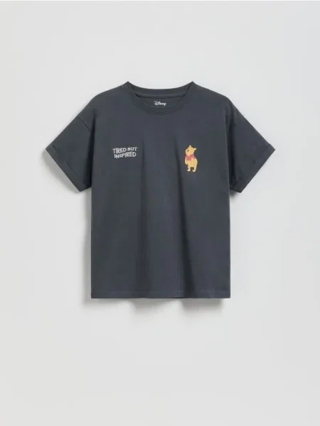 Reserved Tricou Winnie the Pooh gri-închis gri