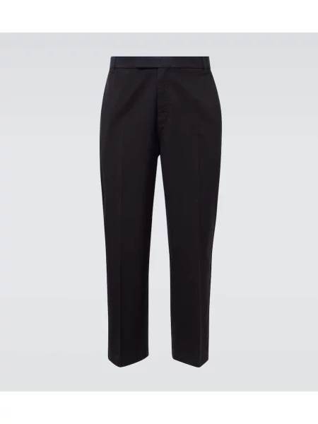 Pantaloni Thom Browne din țesătură twill albastru