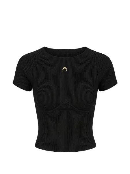 Top Marine Serre tricotate negru