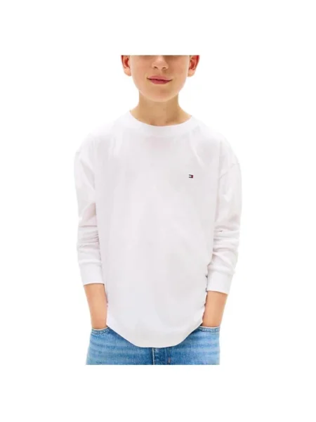 Tricou copii Tommy Hilfiger alb