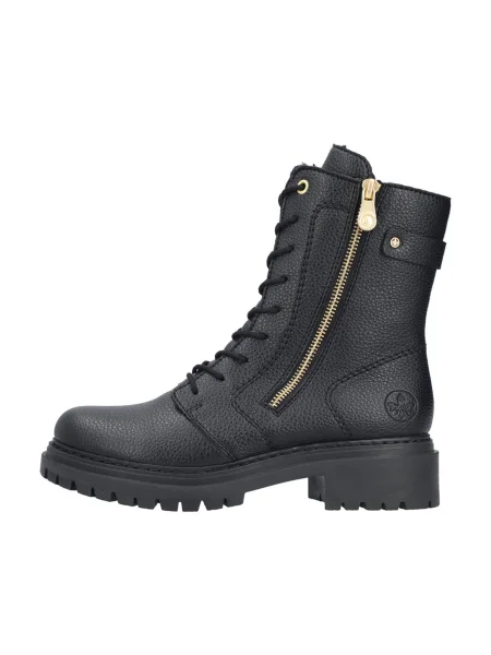 Rieker Ghete cu șireturi Veterschoenen Hoog' negru
