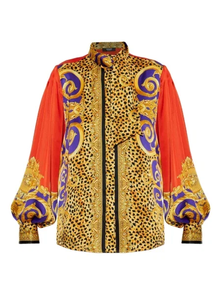 Top Versace cu imagine galben