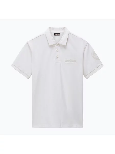 Polo tričko Napapijri E-Amundsen 1 white heron bílé
