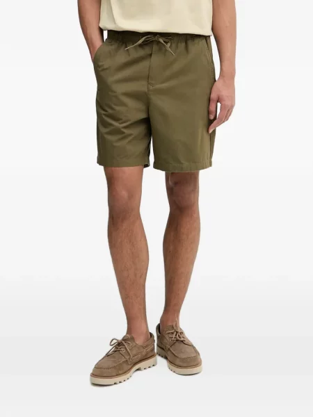 Pantaloni scurți Barbour de catifea cord cu cordon verde