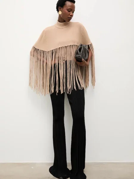 Pončo Answear.LAB bež