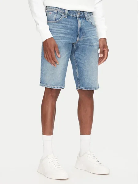 Tommy Jeans Džínsové šortky Ronnie modrá