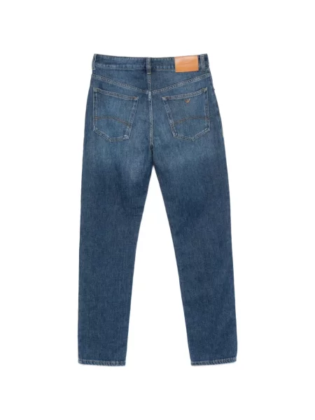 Blugi drepți Emporio Armani albastru