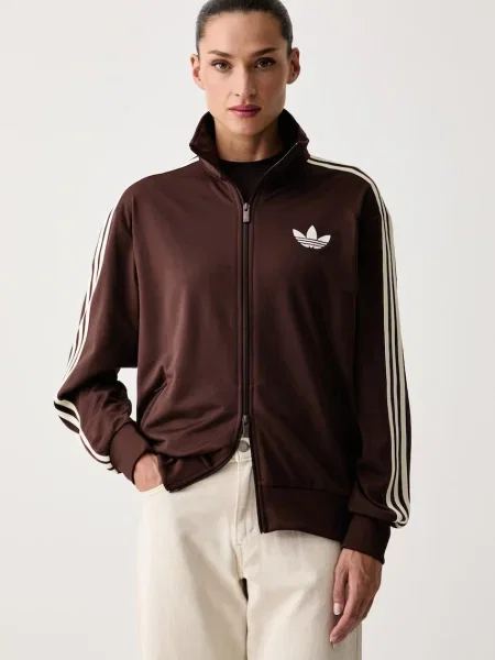 Adidas Originals mikina na dámska Firebird hnedá