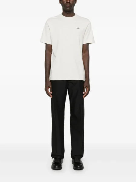 Tricou Autry cu broderie gri