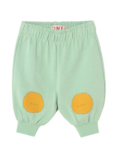 Tinycottons Kojenecké tepláky SUN TALES GRAPHIC BABY SWEATPANT zelené