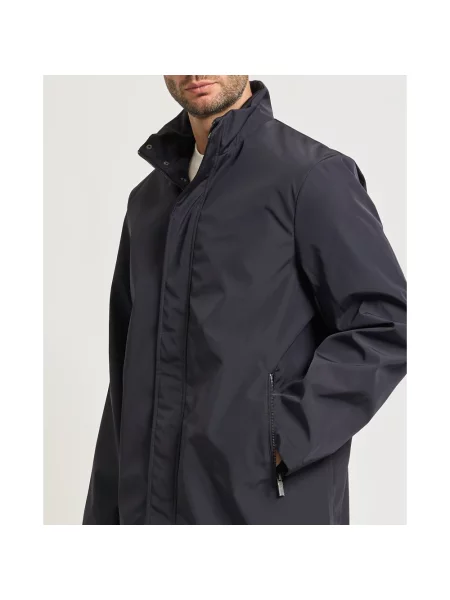 Trencz ze stójką Armani Exchange granatowy