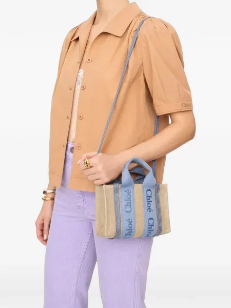 Geantă shopper Chloé cu imagine