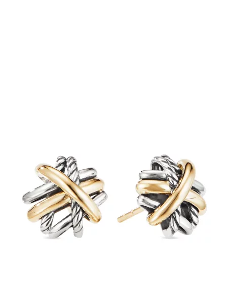 Обеци David Yurman сребристо