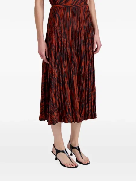 Fustă Proenza Schouler White Label din țesătură twill alb