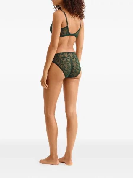 Sutien Eres cu model floral cu imagine verde