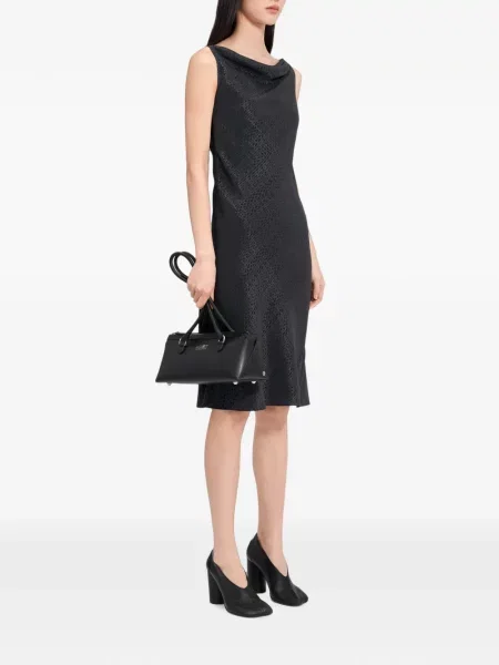 Rochie Mm6 Maison Margiela din jacard negru
