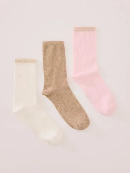 Чорапи women'secret 3 чифта бежово