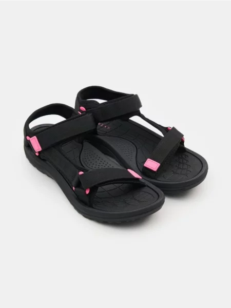 Сандалі на липучках чорний