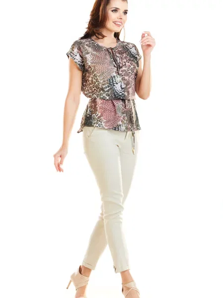 Bluzka Awama brązowa