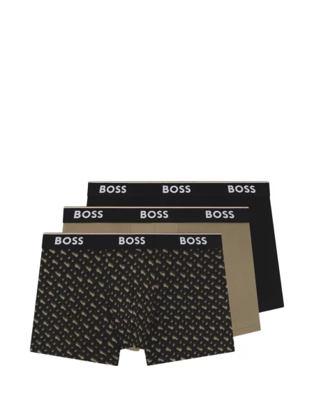 Боксерки Boss с автограф черно